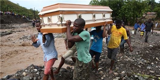 آمار تلفات طوفان «متیو» در هائیتی به ۲۸۳ نفر افزایش یافت