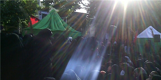 مراسم سنتی «خیمه‌سوزان» در کرمانشاه برگزار شد+تصاویر