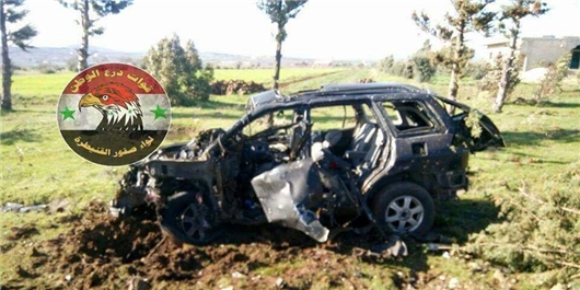 حمله پهپادهای رژیم صهیونیستی به خودرویی در جنوب سوریه