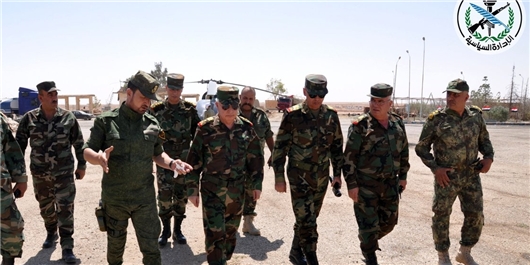 بازدید رئیس ستاد کل ارتش سوریه از ریف حلب، الرقه و حماه