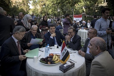 حضور سفیر کشور های سوریه و فلسطین  در مراسم جشن آزادسازی موصل در سفارت عراق در تهران