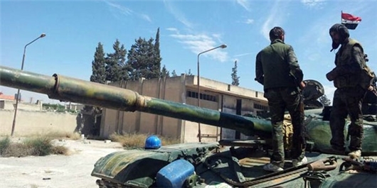 نفوذ ۱۳ کیلومتری ارتش سوریه در استان دیرالزور از محور السخنه
