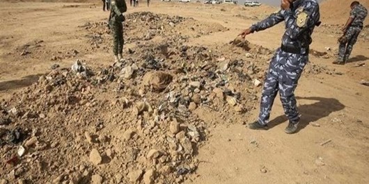 کشف گور جمعی در موصل با 72 پیکر از نیروهای امنیتی عراق