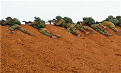 آماده‌باش نظامیان صهیونیست در اطراف غزه