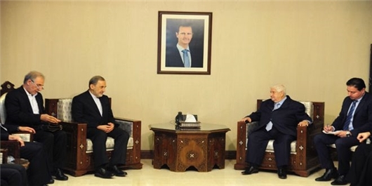 تأکید ولایتی و وزیر خارجه سوریه بر افزایش هماهنگی میان تهران و دمشق