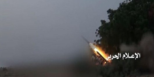 شلیک موشک «زلزال 2»  یمن به سوی مقر ارتش سعودی در «نجران»