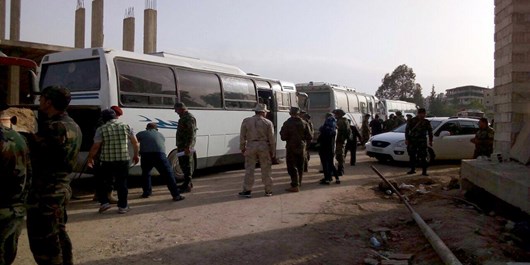 500 تروریست از حمص به شمال سوریه منتقل می‌شوند
