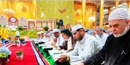 برگزاری محافل ترتیل‌خوانی قرآن در حرم حضرت عباس(ع)+عکس