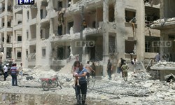 وقوع انفجار مهیب در ادلب سوریه با  5 کشته و 42 زخمی+تصاویر