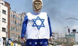ایرانی‌ها با آتش زدن عروسک ترامپ خشم خود را از آمریکا و اسرائیل نشان دادند