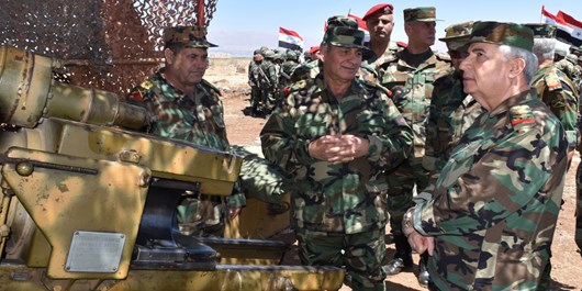 وزیر دفاع سوریه از مناطق جنوبی این کشور بازدید کرد