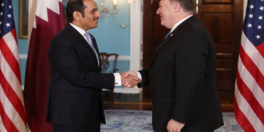 وزیر خارجه آمریکا در دیدار با همتای قطری، باز هم علیه ایران حرف زد