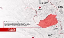 نفوذ 35 کیلومتری نظامیان ترکیه به کوهستان قندیل در شمال عراق
