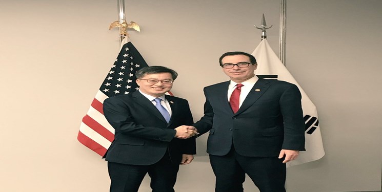وزیر خزانه‌داری آمریکا با مقام کره‌ای درباره ایران گفت‌وگو کرد