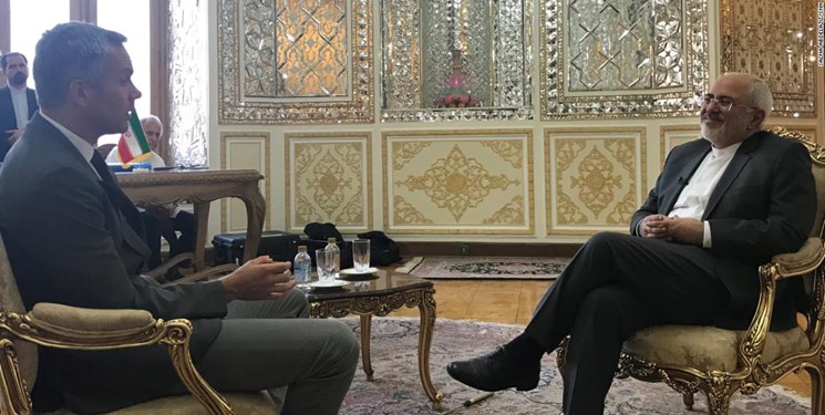 ظریف در مصاحبه با «سی‌ان‌ان»: پیشبرد توافق با آمریکا «شاید یکی از اشتباهات» بود 