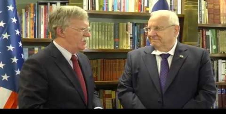 رئیس رژیم صهیونیستی از حمایت‌های «جان بولتون» از تل‌آویو تشکر کرد