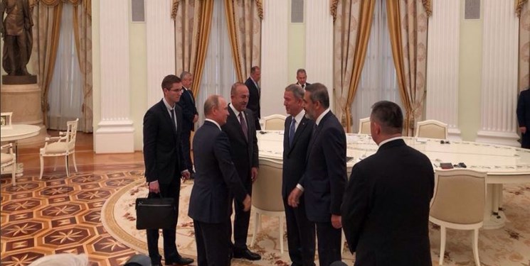 هیات‌ اعزامی ترکیه با رئیس‌جمهور روسیه دیدار کرد+عکس