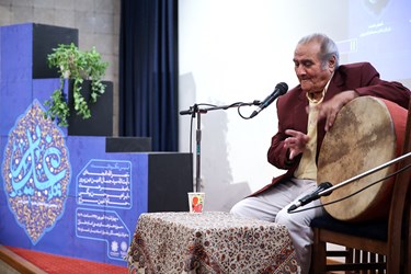 اجرای حاج اصغر شیرخدا در مراسم پنجمین دوره اعطای جایزه هنری غدیر