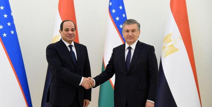 دیدار رؤسای جمهور مصر و ازبکستان در «تاشکند»+تصاویر