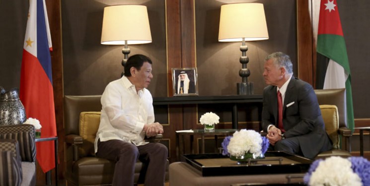 پیشنهاد رئیس‌جمهور فیلیپین برای اعزام نیرو به اردن