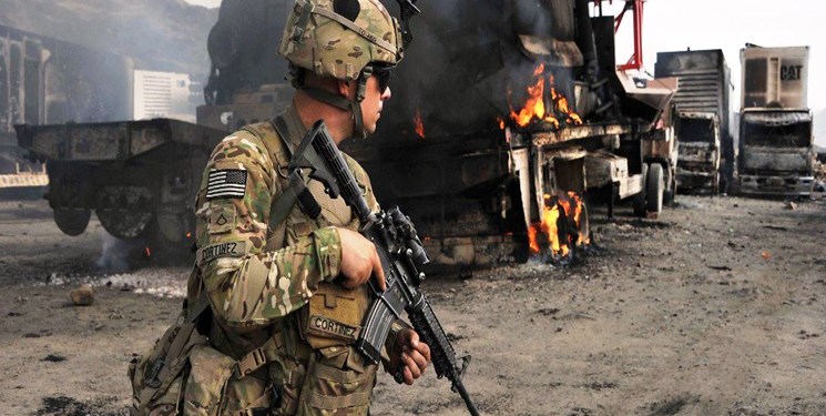 حمله به کاروان تروریست‌های آمریکایی در شرق افغانستان