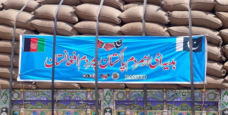 40 هزار تن گندم هدیه دولت پاکستان به مردم افغانستان