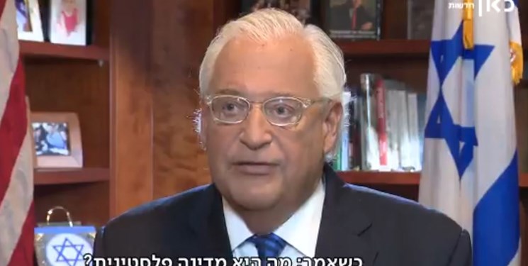 فریدمن: اسرائیل حق الحاق بخشی از کرانه باختری را دارد
