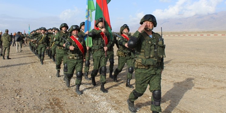 آغاز رزمایش نظامی سازمان پیمان امنیت جمعی در قرقیزستان+تصاویر