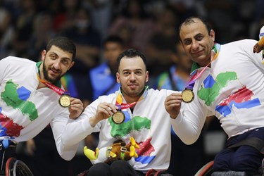 گزارش تصویری از قهرمانی بسکتبال با ویلچر و ششمین طلای ایزدیار