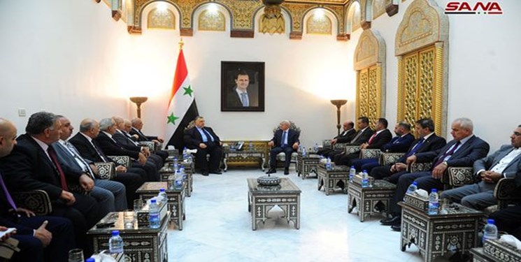 سفر هیأت کانون وکلای اردن از گذرگاه نصیب و دیدار با رئیس پارلمان سوریه
