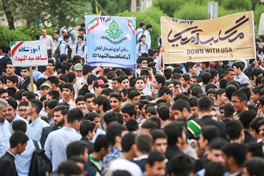 مراسم راهپیمایی یوم‌الله ۱۳ آبان در آبادان