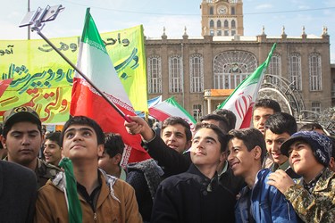 مراسم راهپیمایی یوم‌الله ۱۳ آبان در تبریز