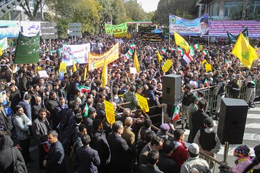 مراسم راهپیمایی یوم‌الله ۱۳ آبان در تبریز