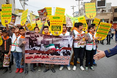 مراسم راهپیمایی یوم‌الله ۱۳ آبان در اهواز