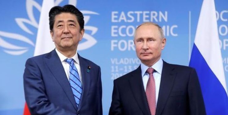 آبه: در صورت مالکیت ژاپن بر جزایر مورد اختلاف با روسیه، آمریکا  در آنها پایگاه نظامی نخواهد داشت