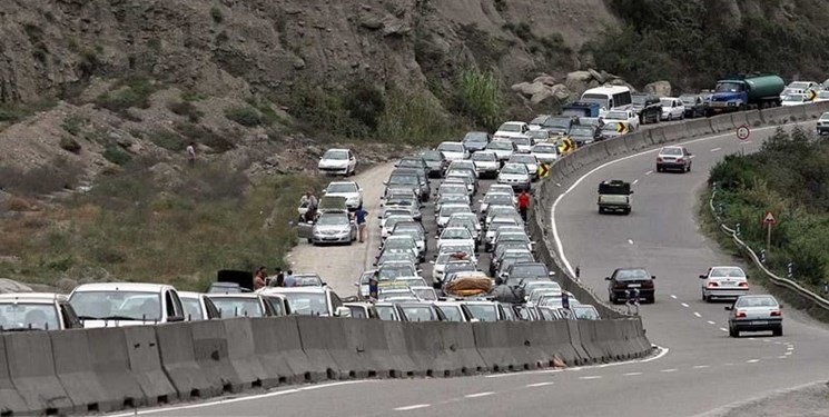 محور هراز یک‌طرفه می‌شود/ ترافیک نیمه سنگین در محورهای شرق استان تهران