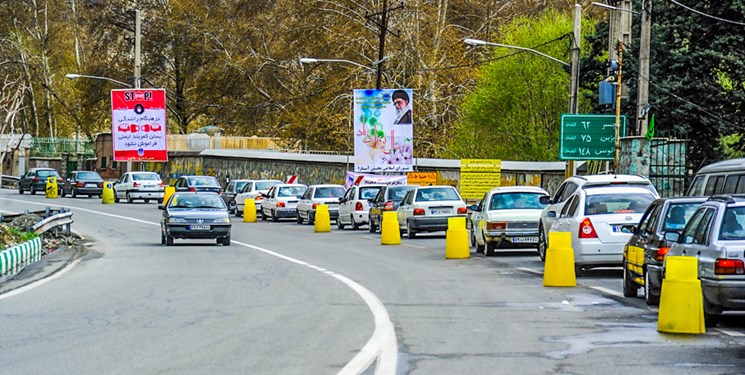 بیشترین ترافیک‌ در مسیر تهران-قزوین/محدودیت تردد در هراز و کندوان
