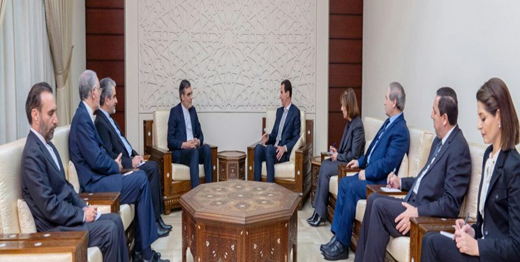دیدار جابری انصاری با بشار اسد و گفت‌وگو درباره تاسیس کمیته قانون اساسی سوریه