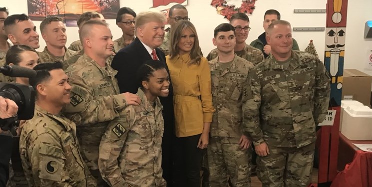 ترامپ در سفری سرزده وارد عراق شد