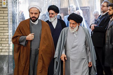  مراسم ترحیم مرحوم آیت‌الله سیدمحمود هاشمی شاهرودی در مسجد ارک تهران 