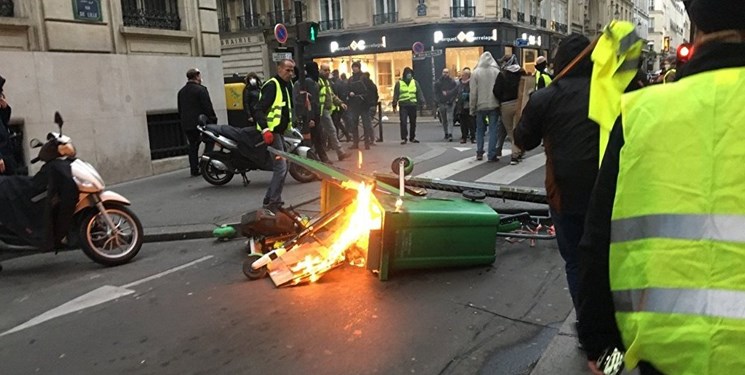 نهمین شنبه اعتراضی در فرانسه کلید خورد+ عکس و فیلم