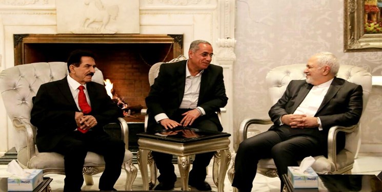 دیدار ظریف با دبیرکل اتحادیه میهنی کردستان عراق