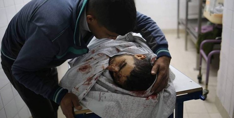 شهادت یک فلسطینی در مرکز غزه
