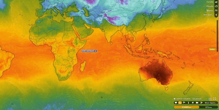 گرمای بی‌سابقه در استرالیا رکورد زد