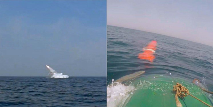 فیلم شلیک موشک کروز از زیردریایی غدیر/ ویژگی‌های پروژه «جاسک ۲»