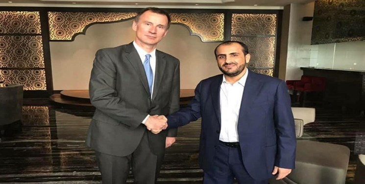 دیدار رئیس هیأت مذاکره کننده یمنی با وزیر خارجه انگلیس