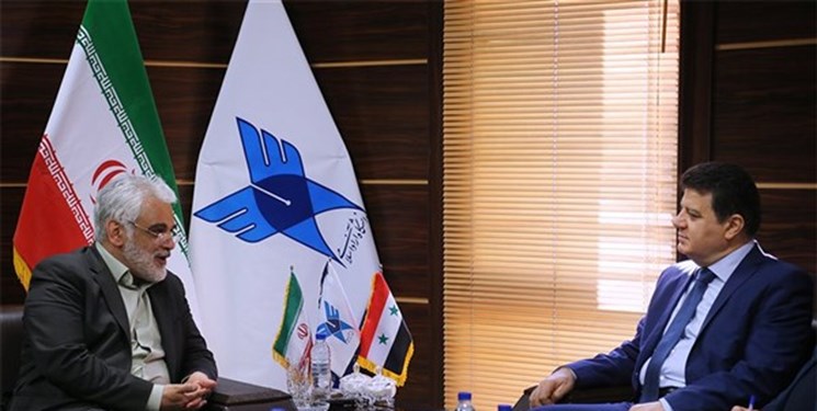 سفیر سوریه در ایران با رئیس دانشگاه آزاد دیدار کرد