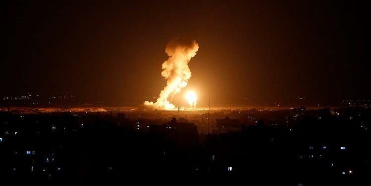 حمله هوایی رژیم صهیونیستی به منطقه‌ای در نوار غزه