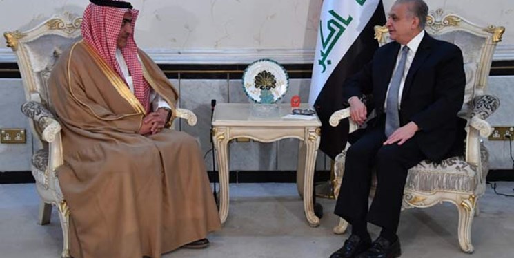 دیدار وزیر مشاور سعودی با وزیر خارجه عراق و رئیس سازمان «الحشد الشعبی»