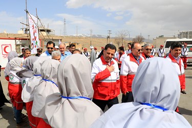 بازدید و افتتاح طرح ملی نوروزی توسط ریاست جمعیت هلال احمر در استان زنجان